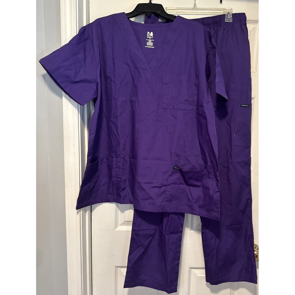 Medical Nursing Scrub Set Dagacci Men/Women Unisex Top and Pants Size 2XL